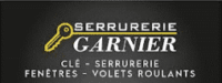 Carte de visite Serrurerie Garnier avec logo clé, services clés, serrurerie, fenêtres, volets roulants, tél: +33(0)4 92 41 03 18, email: serrureriegarnier@gmail.com